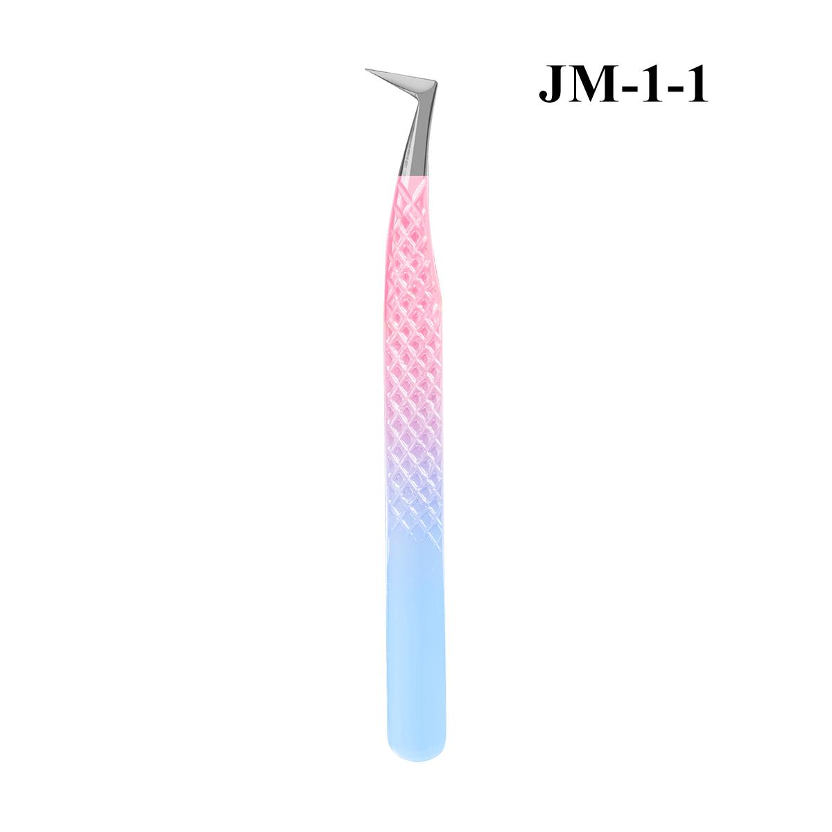Free Custom Rose Gold pink with Gold Wholesale Eyelash Extension Tweezers Private Label 410 Stainless Steel Lash Tweezers Pointed