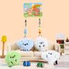 1Pair Kawaii Plush Couple Keychain Cartoon Animal Dog Car Keyring  for Lovers