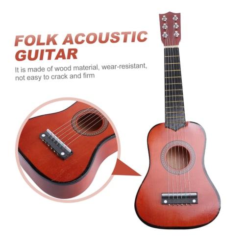 OFFSCH Kids' Guitar for Ages 3-5, Travel Acoustic Guitar, Mini Arts and Crafts, Kids' Music Instrument, Wooden Ukulele, Musical Instrument