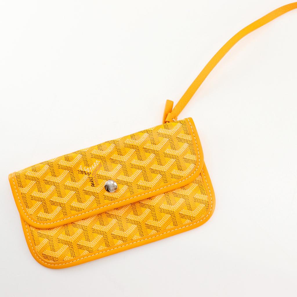 GOYARD Saint Louis GM Tote Bag yellow PVC coated canvas Women Used