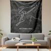Tapestry Nurburgring Niemcy do zawieszenia na ścianie, Niemiecki tor wyścigowy, Dekoracja ścienna do sypialni, salonu, akademika