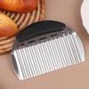 French Fries Cutter Stainless Steel Slicer Big Wave Shape Potato Chip Cutter Knife Vegetable Chopper Kitchen Gadgets Cutter