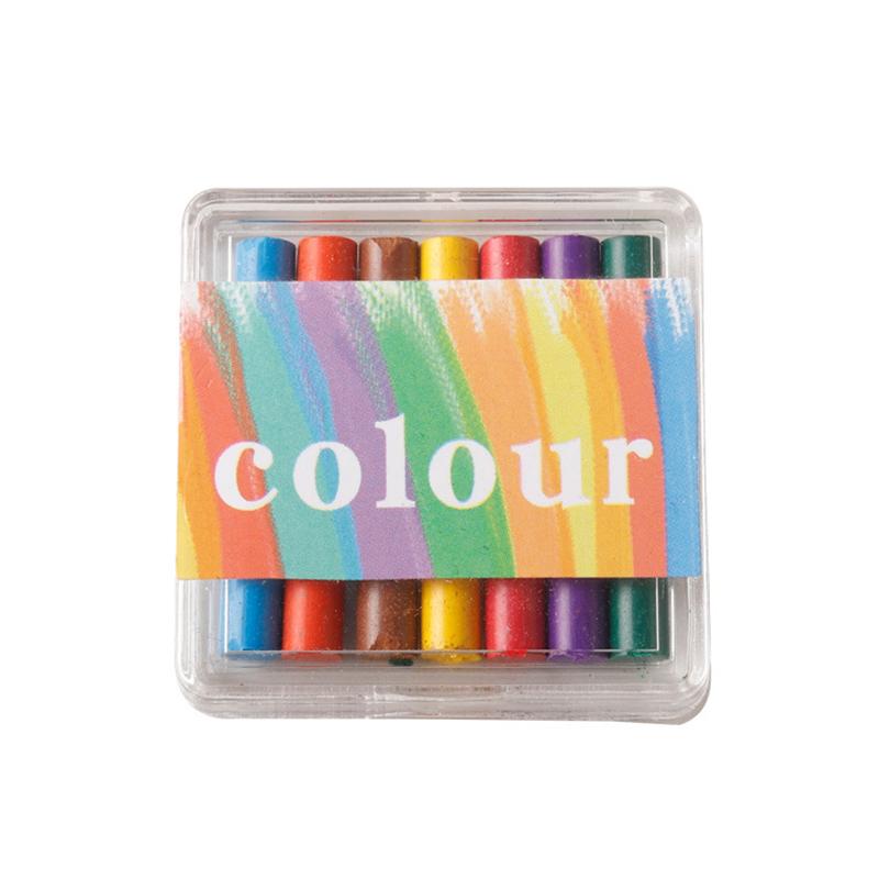 1Box 1:12 Dollhouse Miniature Crayon Color Pencil Sketch Pen Drawing Scene Decor Toy Doll House Accessories
