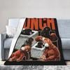 Punch Monkey Hang In There Punch-Kun Blankets  Flannel Awesome Soft Throw Blanket for Chair Covering Sofa Spring Autumn,