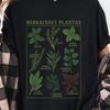 T-shirt Botanique Vintage et t-shirt enfant, T-shirt Tableau des Plantes Herbacées, T-shirt Illustration Nature et t-shirt enfant