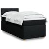 Vidaxl Letto Continentale Con Materasso, Nero, Tessuto 90X190 Cm