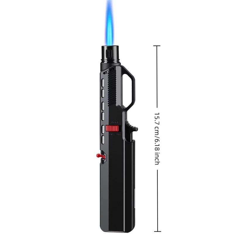 Butangasslighter Oppblåsbar lighter Vindtett fakkellighter, Bærbar kjøkkenlighter, Utendørs campinggrill lite verktøy