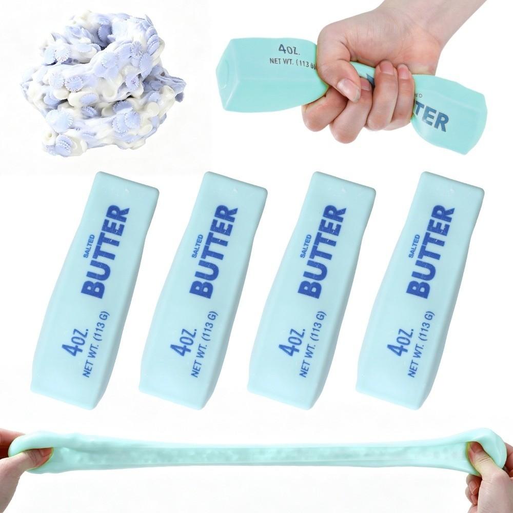 Crunchy Butter Stick Squishy Toy Round Blocks Filled Cheese Stick Toy Gift Toy
