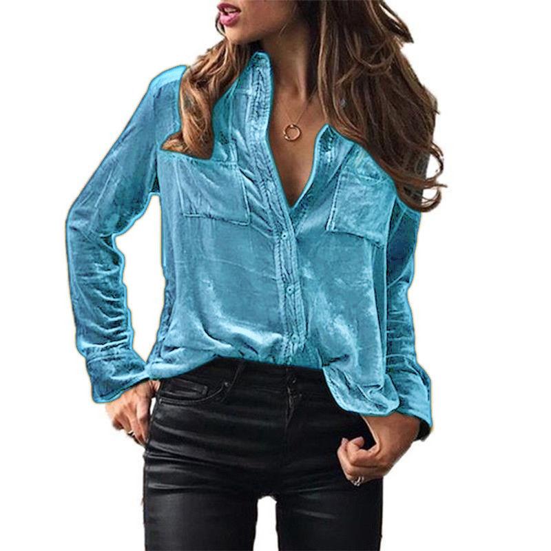 Women's Fashion Shirt Top Spring and Autumn Temperament Long Sleeve Autumn Shirt Women