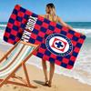 Name Custom Cruz Azul Logo Print Beach Towel, Large Soft Quick Dry Towel for Beach Camping Swimming