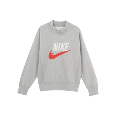 Trend Kapsel Logo Besticktes Sport Crewneck Sweatshirt Herren Sweatshirt Hellgrau DM5274-050