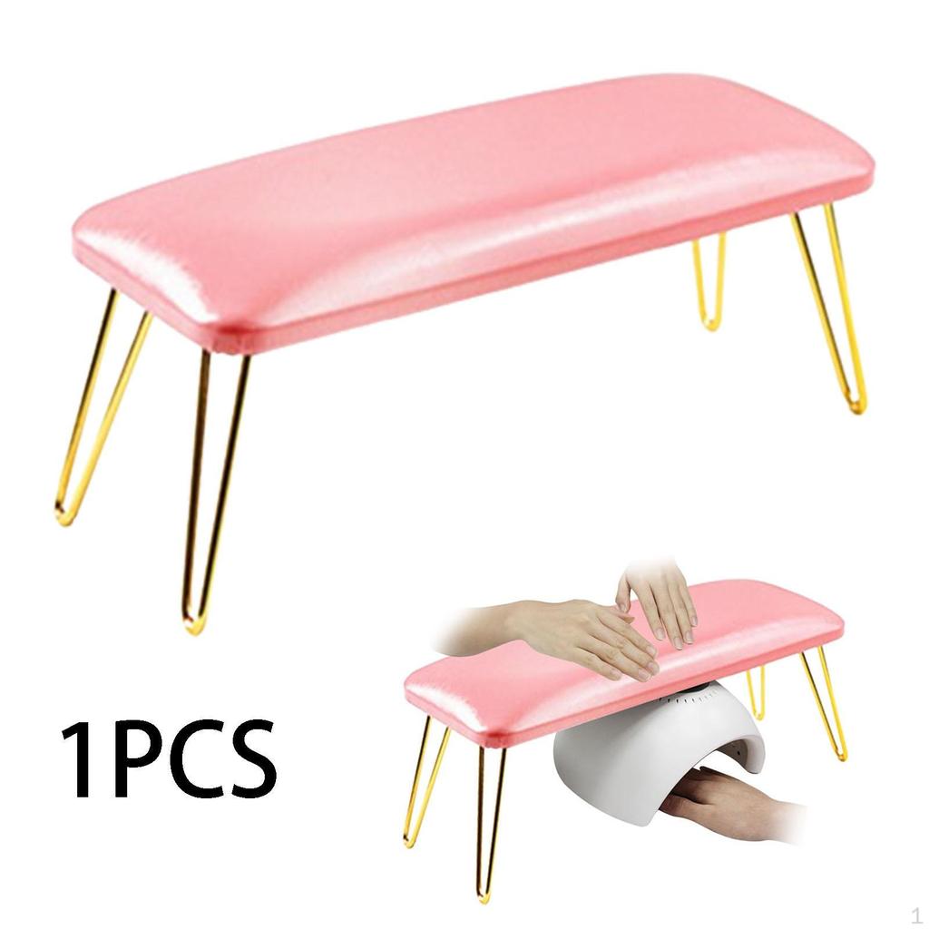 Podpórka pod dłonie do manicure, podłokietnik do paznokci, skóra PU, antypoślizgowa, mata stołowa, do