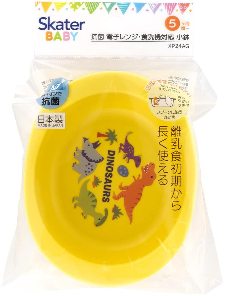 SKATER Baby Small for Children Around 5 Months Dinosaur Picture Tableware, Bowl, Old, Antibacterial, Plastic, 290ml, XP24AG-A