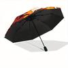 1pc Goku, Dragon Ball Automatic Folding Umbrella, Portable Collapsible Design, 8-Rib Iron Frame, , All-Season Casual Outdoor Accessory for Christmas B