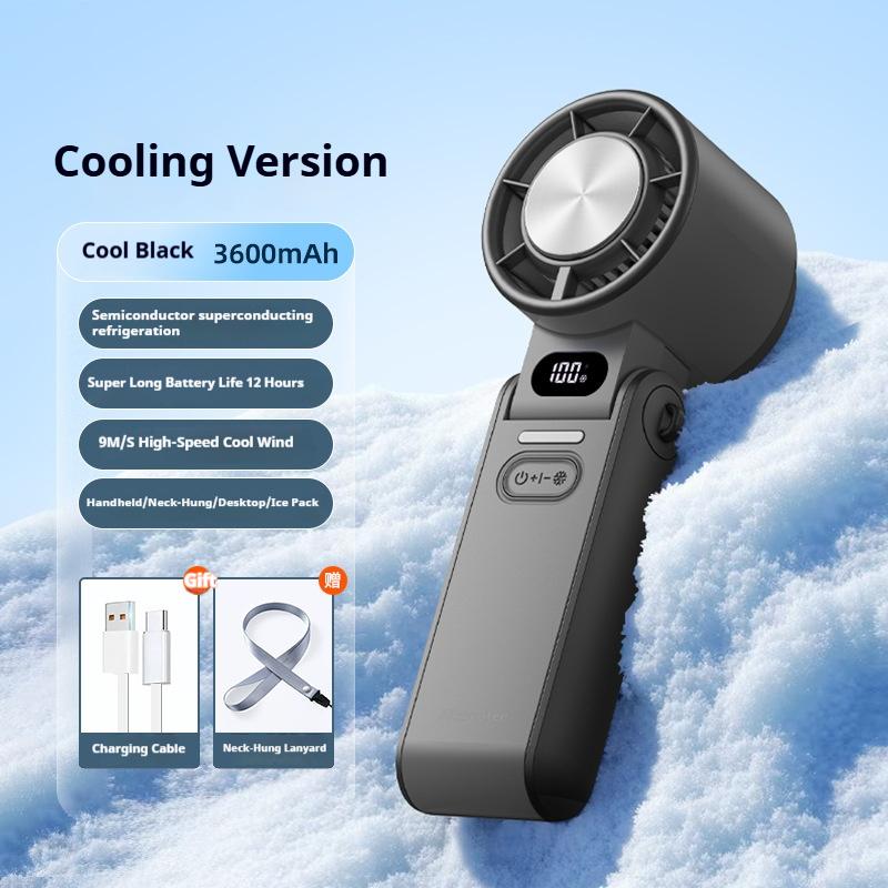 Xiaomi Portable Turbo Handheld Fan 3600mAh Rechargeable 100 Speeds Adjustable Foldable Mini High Speed Cooling Air Fan