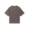 WE11DONE Patchwork Drop Shoulder Casual Short Sleeve T-Shirt Unisex Tops Charcoal-Gray WD-TT1-25-757-U-CH