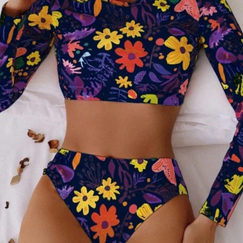 Women S Split Swimsuit Sleeveless Sun Protection Bikini Sexy Swimwear