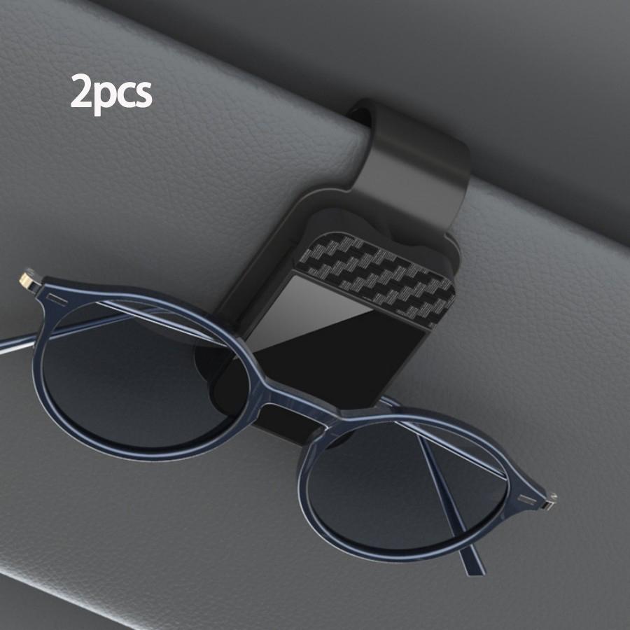 Car Sunglasses Holder, Car Glasses Clip, Car Sun Visor Automotive Hanger Clip Ticket Card Mount Clips Sunglasses Holders for Car