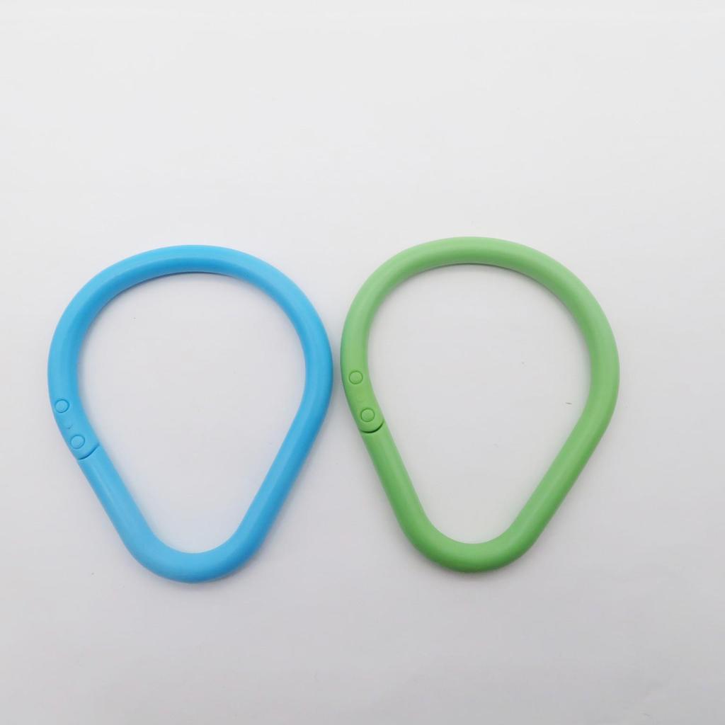 High-Durability Detachable PE Colored Double Buckle Binding Ring for Loose-Leaf Planners