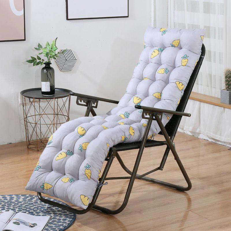 New Long Cushion Recliner Rocking Chair Cushion Thick Seat Cushion Rattan Chair Sofa Cushion Garden Chair Cushion Tatami Mat