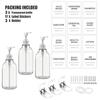Shampoo and Conditioner Dispenser Wall Mount 500ml Refillable Bath Soap Bottle Lotion Shower Soap Dispenser for Bathroom