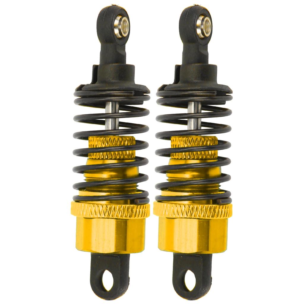 2 Stück RC Metall Stoßdämpfer Dämpfer Stoßdämpfer Set für Wltoys A959 A949 A969 118 RC AutoGold