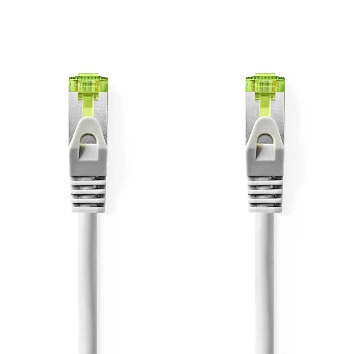 Câble réseau CAT7 - NEDIS - CCGL85420GY05 - 0.50 m - Double blindage - LSZH - Gris