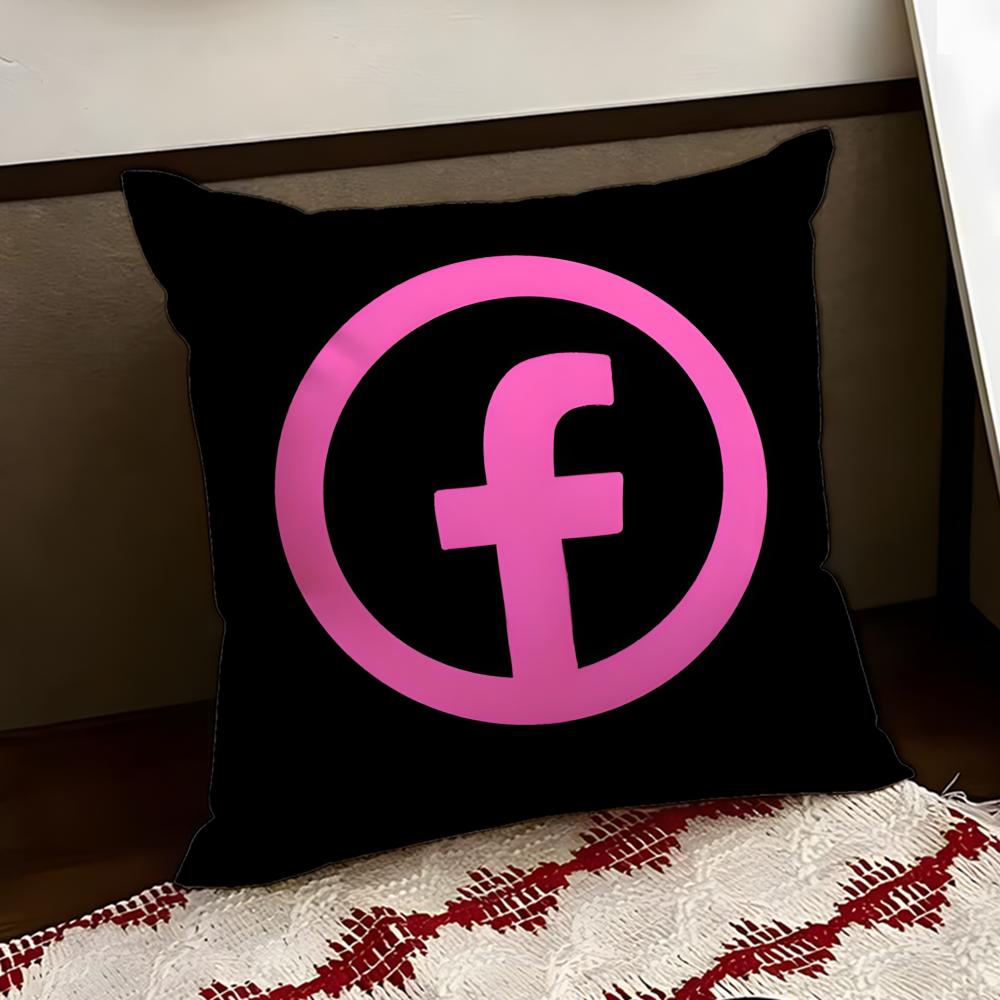 

FfacebookK Cushion Cover Reversible Soft Durable Pillow Cover Home Car MultiScene Use for Daily Comfort 30X30cm