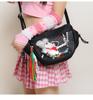 2026 Lightweight Nylon Dumpling Crossbody - Women’s Water-Repellent PVC Transparent Sports Bag with Dopamine Colors.