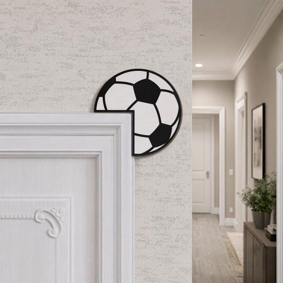 xiaobudian Door Frame Sticker, Sports Corner Protector, Basketball Football Baseball Rugby Self-Adhesive Sign for Fans Boys Rooms Home Decor