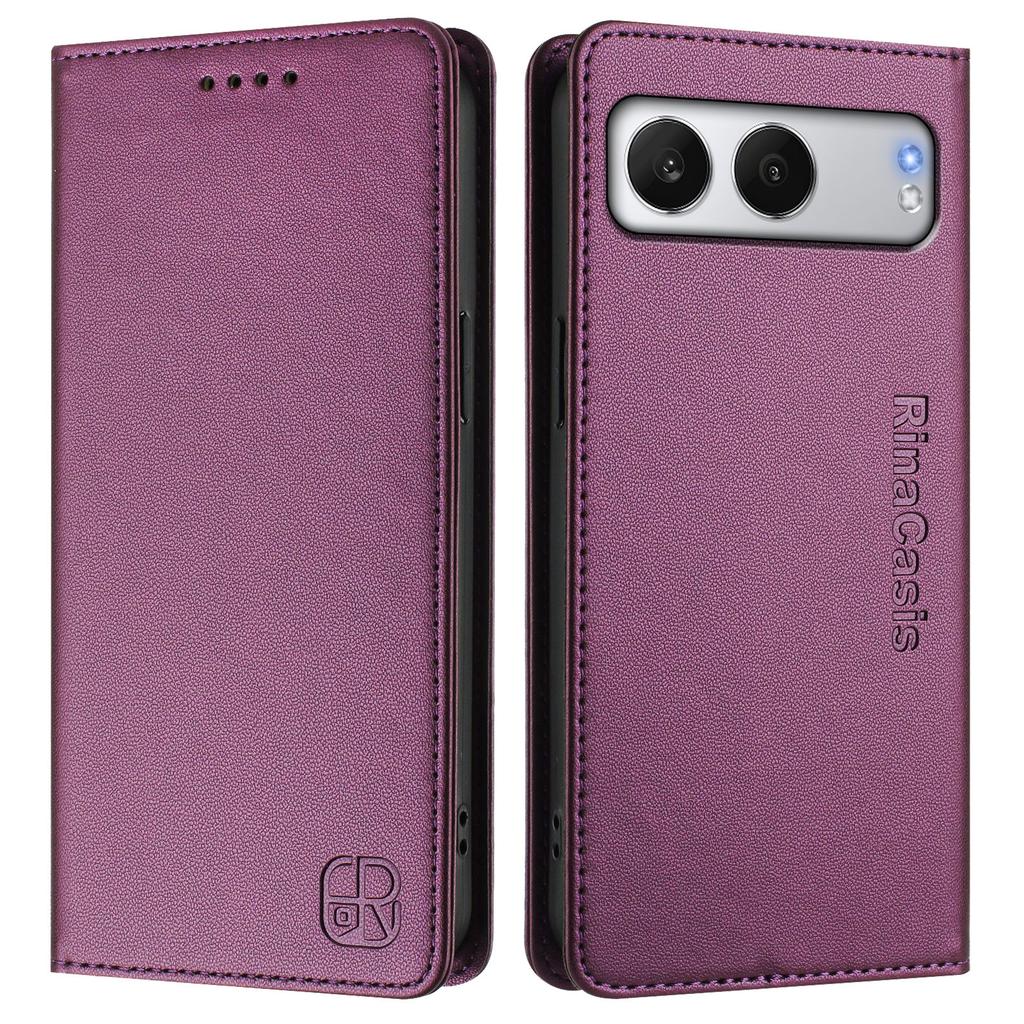 For OnePlus Nord 4 Leather Case RINACASIS RC01 Phone Cover with RFID Blocking Wallet Stand