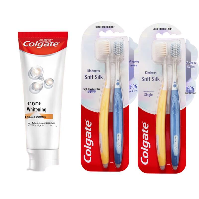 Colgate Osmanthus Whitening Toothpaste & Soft Toothbrush Set