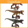 Brinquedo Modelo Realista de Dinossauro Jurássico em PVC Apresentando T-rex Pisando em Triceratops