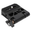 Quick Release Plate 1/4 and 3/8 Inch Screw Thread Universal Foldable Mount Adapter for Camera Stabilizer Tripod Ball Head