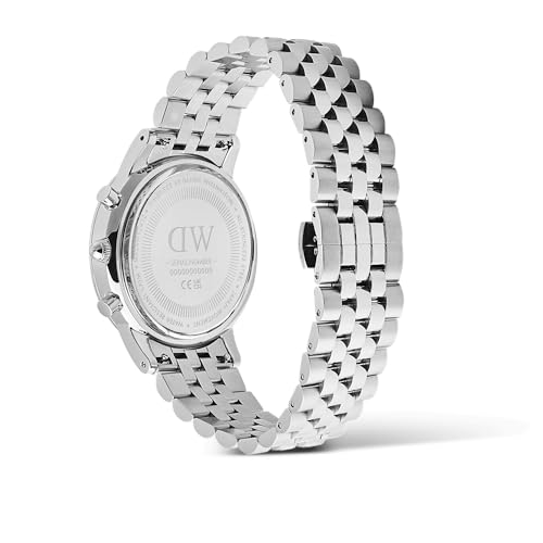 Daniel Wellington Iconic 42 Chronograph Arch 5-Link Off-White Panda S Men's Watch. This Elegant Watch Is Perfect for Men In Their 20s, 30s, and 40s. A