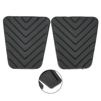 2pcs Pedal Pad 6.3*5.6*1.1cm Accessories Black Mat
