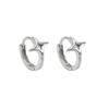 Unisex Stacked Star Hoop Earrings - Japanese & Korean Style, Versatile Daily Wear, Hollow Four-Pointed Star Ear Cuffs
