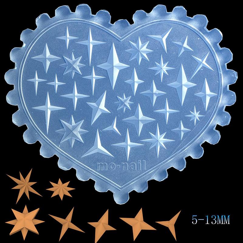 Molde para Esculpir Uñas Flor Creativa Mariposa Copo de Nieve Decoraciones para Uñas Nail Art Placas de Estampado Manicura DIY Accesorios Herramientas