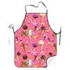 1pc, Vintage Ice Cream Printed Apron for Fit and Dine - Adjustable Tie with Vintage Ice Cream Cone and Spoon Pattern, for Partie