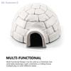 Set di statuette albero di Natale Igloo Polare Miniature Figure Artiche Set da gioco Giocattolo Mini Ornamento Rifugio Animali Polari Decorativo