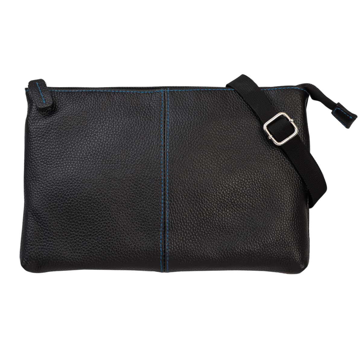 

Diablo Men s Small Sacoche Shoulder Bag, Genuine Leather, Lightweight, 3-Way Use, Mini Bag [KA-2506] (Black x Blue)