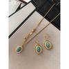 Fashion Vintage Court Style Necklace Women's Natural Gemstone