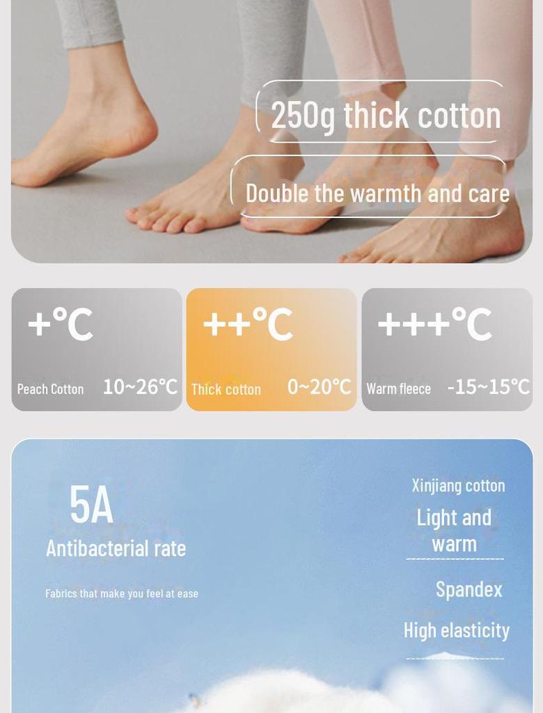 Pantaloni termici de bumbac cu talie înaltă pentru femei - Catifea confortabilă, Îngroșați, Croială elastică