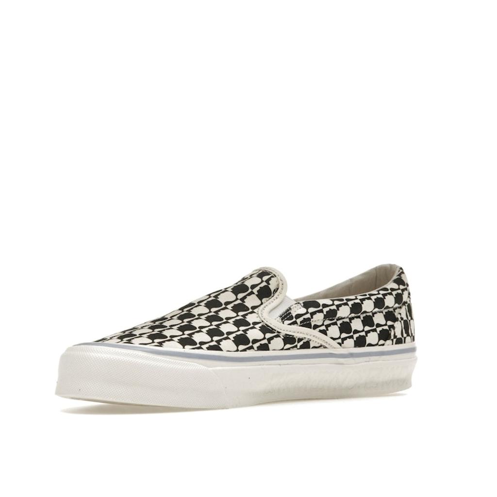 Brain Dead x Vans OG Classic Slip-On LX Black White Checkerboard Unisex Sneakers VN0A45JKBA2