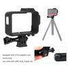 Plastic Black Anti Vibration Sports Camera Multifunction Cold Shoe Port Extension Protection Frame for Insta360 ONE R