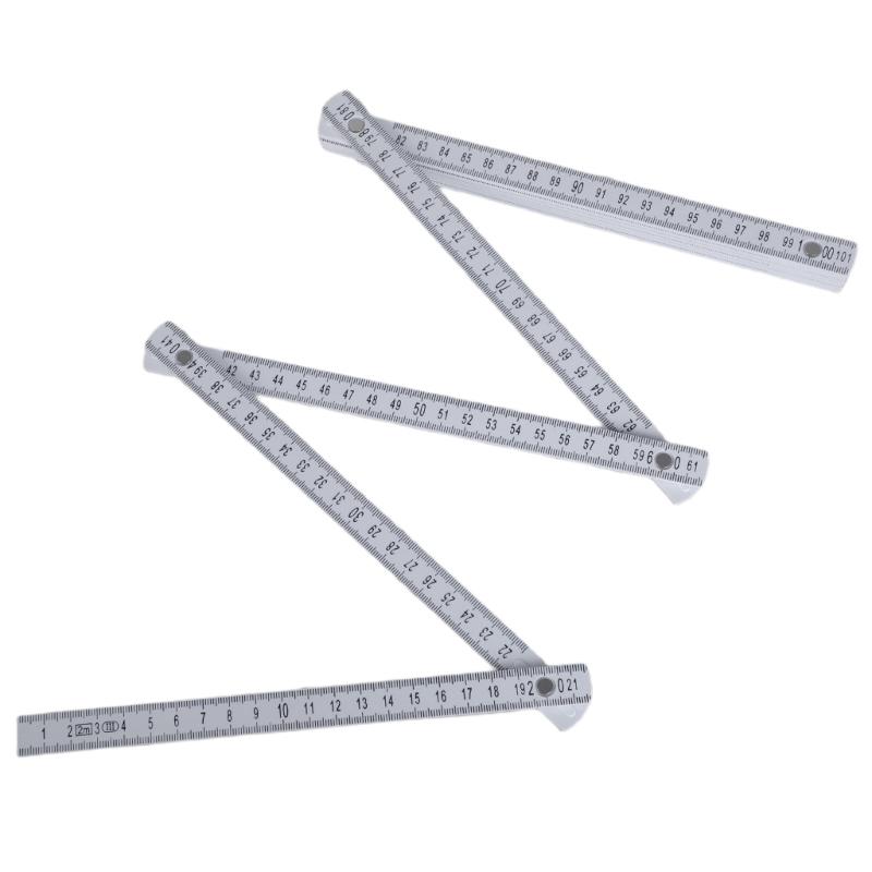 Precision Metric Ruler Measuring Instrument 2m Folding Ruler Construction Ruler Heavy Duty Measurement Tool