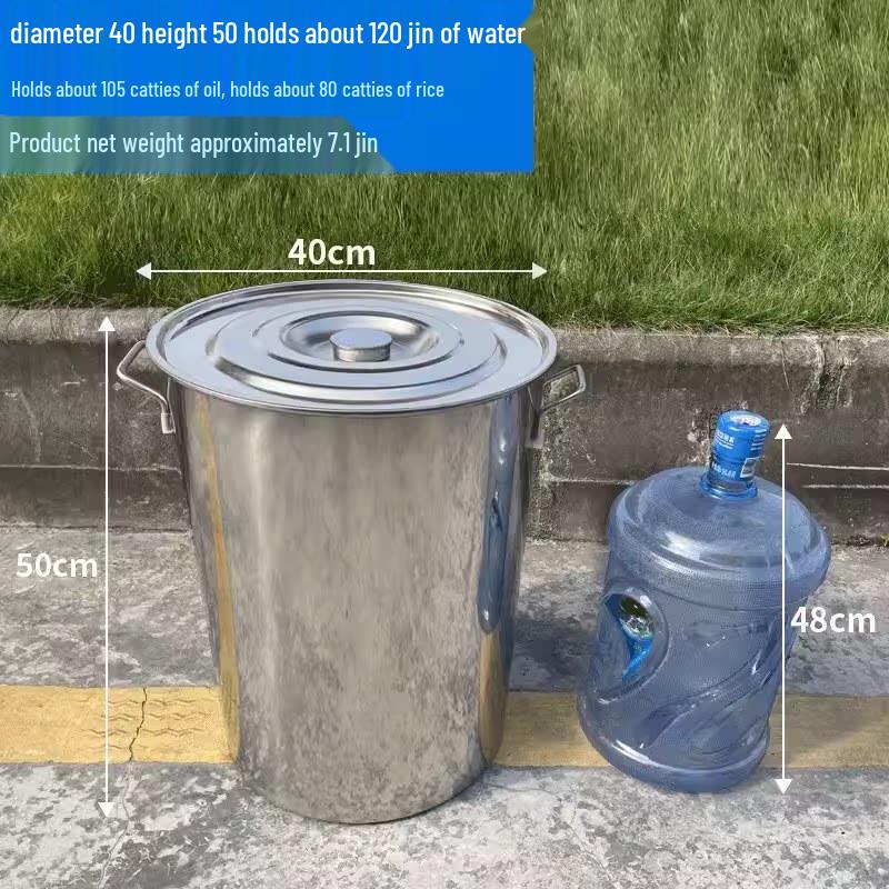 JPHZNB Stainless Steel Bucket with Lid