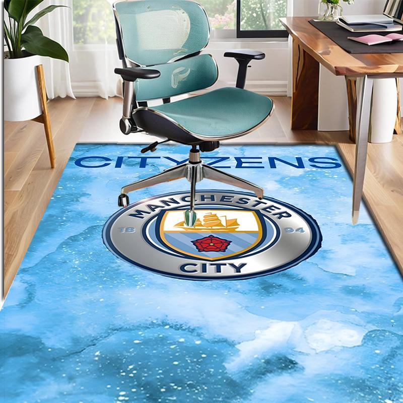 Manchester Football FC Pattern Rug, Indoor/Outdoor Mat, for Picnic, Gameroom, Bedroom, Office, Living Room, Home Decor Carpet, Birthday Gift