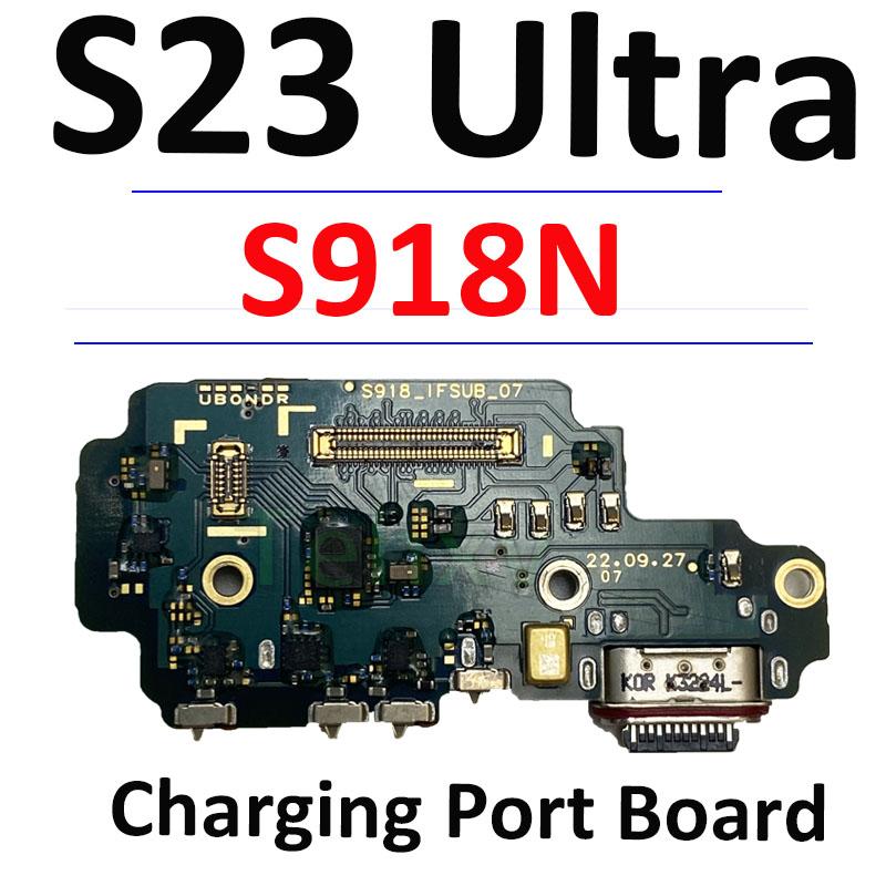 Náhradní díl pro Samsung S23 Ultra S918B S918E S918U Deska USB nabíjecího portu Hlavní signálová základní deska Flex kabel LCD