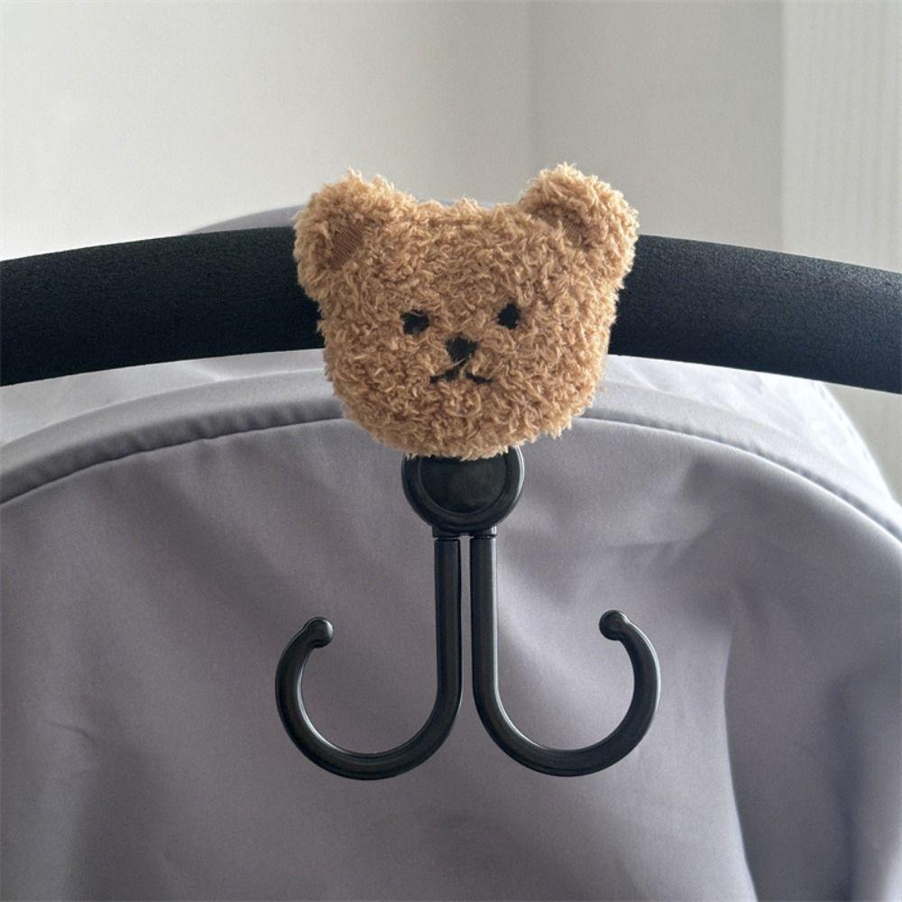 Multifunctional Baby Stroller Hook Bear Shape Stroller Accessories Durable Hanging Hook  Bike